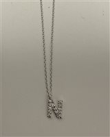 Collana Bolzoni Donna in Oro bianco Diamante 0.06 Ct C0540-N - C0540-N